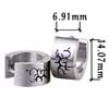 Silver Artistic Tribal Symbol Earrings