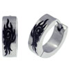 Fire Tribal Hoop Earrings