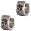 Stainless Steel Clover Earrings