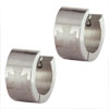 Stainless Steel Opaque Thick Cross Earrings