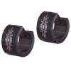Stainless Steel Flower Design Earrings
