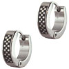 Stainless Steel Checkered Earrings