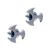 Left Gear  Stainless   Steel  Earrings