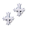 Wooden Peg Stainless Steel Earrings