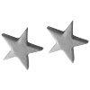 Five Pointed Star  Stainless   Steel  Earrings