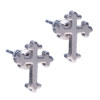 Victorian  Cross  Stainless Steel  Earrings 