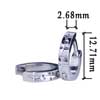 Flower Hoop Stainless Steel Earrings