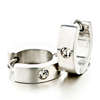 Crystal Stud Hinged Earrings