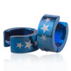 White Star Hinged Earrings