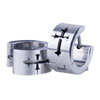 Cross Hoop Stainless Steel Earrings