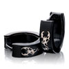 Black With Gloden Evil Scorpion Earrings