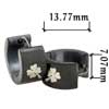 Stainless Steel With Clover Pattern Earrings