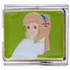 Pretty Girl  Hand   Painted  Italian Charm Bracelets T037