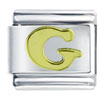  Gold  Plated Letter G  Italian  Charm