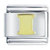 Gold Plated Letter I Italian Charm