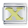  Gold  Plated Letter X  Italian  Charm