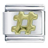 Number Sign Italian Charm