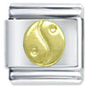 Gold Yin And Yang Italian Charm