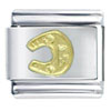 Leftward Horseshoe Italian Charm