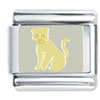 Gold Tone Little Cat Italian Charm