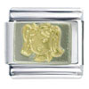 Silver Plated Girl Italian Charm