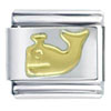 Golden Whale Italian Charm