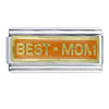 Orange Best Mom Superlink  Italian   Charm 
