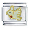 Gold Plated  Peace   Dove  Italian Charm