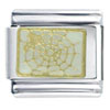  White  Spider Web Italian Charm