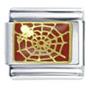 Red Spider Web Italian Charm