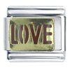 Gold Plated Love Italian Charm