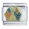 Usa Australia Flags Italian Charm