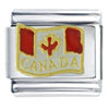 Floating Flag Of Canada Italian Charm