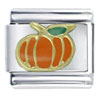 Orange Pumpkin Italian Charm