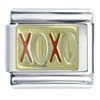 Xoxo Red And  White  Italian Charm
