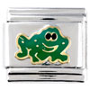 Green Frog Italian Charm