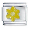 Flower Yellow Italian Charm