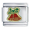 Red Christmas Bells Italian Charm