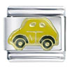 Yellow Car Italian Charm
