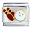 Bowling Red Pins Italian Charm