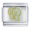Little White Aliens Italian Charm