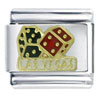 Red Las Vegas Dice Italian Charm