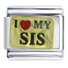 I  Heart  My Sis Italian Charm