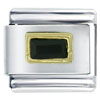 Black  Stone   Italian   Charm 