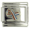 Usa Ribbon Patriotic Italian Charm