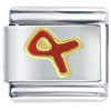 Red Ribbon Fight Aids/hiv Italian Charm