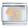 Pink Ribbon Fight Breast Cancer Italian Charm