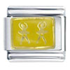 Yellow Ballerinas Italian Charm