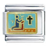 Kneeling In Prayer Italian Charm