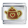 Teapot Brown Italian Charm